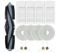 Compatibile con Yeedi Floor 3 Station Robot Aspirapolvere Set completo di spazzole a rullo Spazzole Laterali Filtri Mop Panni Pulizia Casa Parti