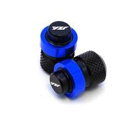 Compatibile con YZF R1 R3 R6 R25 R125 R7 R1M YZFR6 YZFR1 YZFR3 Tappo aria for valvola pneumatico CNC for moto Copertura ermetica for ruota(1Pair Blue-01)