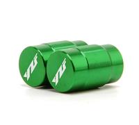 Compatibile con YZF R1 R3 R6 R25 R125 R7 R1M YZFR6 YZFR1 YZFR3 Tappo aria for valvola pneumatico CNC for moto Copertura ermetica for ruota(1Pair Green)