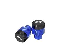 Compatibile con YZF R3 YZF R3 YZF-R3 2015 2016 2017 2018-2020 moto M10 * 1.25 viti in alluminio bulloni specchio foro tappi tappo (blu)
