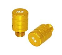Compatibile con YZF R3 YZF R3 YZF-R3 2015 2016 2017 2018-2020 moto M10 * 1.25 viti in alluminio bulloni specchio foro tappi tappo (oro)