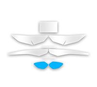 Compatibile con ZONTES 368G Moto: pellicola colorata per fari, impermeabile, HD, pellicola protettiva per carrozzeria kit di modifica, antigraffio, resistente ai raggi UV (set completo TPU)