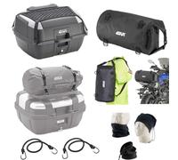 COMPATIBILE CON ZONTES 703F ADVENTURE BAULETTO MONOLOCK+PIASTR RETE+SCHIENALE+BORSA WP VIAGGIO/PALESTRA GIVI PER 2 CASCHI INTEGRALI O JET 45LT PER MOTO-SCOOTER CON PORTAPACCHI