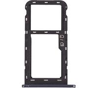 Compatibile con ZTE Blade A51 Carrello Vassoio Alloggio SUPPORTO adattatore SLOT PORTA CARD carrello per SCHEDA SIM + vano Memoria Micro Sd (Nero)