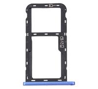 Compatibile con ZTE Blade A52 Try tray Vassoio alloggio porta scheda Dual SIM Card Sim 1 + SLOT SIM 2 o slitta per lettore Memoria Micro Sd (Blu)