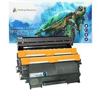 Compatibile DR2200 Tamburo & 2x TN2220 Toner per Brother DCP-7055 DCP-7060D DCP-7065DN HL-2130 HL-2132 HL-2135W HL-2240 HL-2240D HL-2250DN HL-2270DW MFC-7360N MFC-7860DW FAX-2840 - Nero, Alta Resa