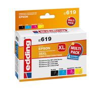 Compatibile EDDING 18-619-01 Nero, Ciano, Magenta, Giallo