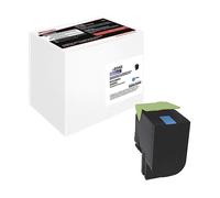edding Toner sostituisce Lexmark 80C2HC0 / 802HC ciano 3000 pagine EDD-6045