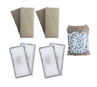 Compatibile Filtro Media per Fluval U2 U3 E U4 Schiuma Carbonio Policarbonato