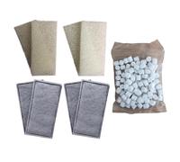 Compatibile Filtro Media per Fluval U2 U3 E U4 Schiuma Carbonio Policarbonato