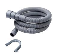Compatibile for 1.5/2/3/4M Lavatrice Lavastoviglie Tubo Di Prolunga Scarico Dei Rifiuti Con Set Staffe Lavaggio Ablaufschlauch(2m)