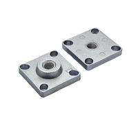 Compatibile for 4PCS Industriale 4040 Profilo In Alluminio Macchina Piede Connettore Caster Fissaggio Sedile M10 M12 Flangia(M10)