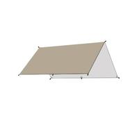 Compatibile for 5x3m 4x3m Tenda da sole impermeabile Tarp Ombra giardino Baldacchino Parasole campeggio esterno Spiaggia turistica Ripari for il(White,3x5m)