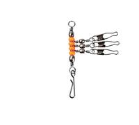 Compatibile for 6#8#10# Girelle con esca Cuscinetto da pesca Girevole rotante Connettore ad anello solido accessori a scatto interblocco(6 1t3)
