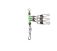 Compatibile for 6#8#10# Girelle con esca Cuscinetto da pesca Girevole rotante Connettore ad anello solido accessori a scatto interblocco(8 1t3)