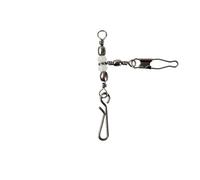 Compatibile for 6#8#10# Girelle con esca Cuscinetto da pesca Girevole rotante Connettore ad anello solido accessori a scatto interblocco(10 1t1)