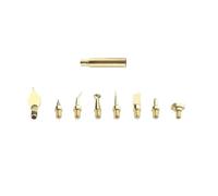 Compatibile for 7/9/10 pezzi stampante 3D saldatore inserto termico punta dado filettatura in ottone kit incorporato strumento M2 M3 M4 M5 M6 M8(9pcs)