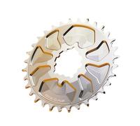 Compatibile for Corona EVOSID Silver MTB 32-38T 3Nail Montaggio Diretto 3MM Offset Ruota dentata Stretta e Larga Completamente Chiusa for SRAM DM(38T)