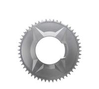 Compatibile for corona Shimano R2000/R3000/R5800 110BCD 48-58T - ruota dentata for bici da strada con offset 3mm argento bianco(Silver 3mm 52T)