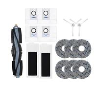 Compatibile for Deebot T20 / T20 Max / T20 Pro Accessori Spazzola laterale principale Panno for scopa Filtro HEPA Sacchetto for la polvere Parti di ricambio for robot (Color : 15pcs)