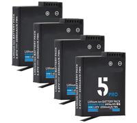 Compatibile for DJI Osmo Action 6 5pro 4 3 e serie 360, batteria sostitutiva for fotocamera da 2250 mAh(4 Battery)