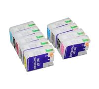 Compatibile for Epson, 9 cartucce d'inchiostro ricaricabili vuote con sensore chip for stampante Stylus Pro 3800 3880, T5801 T5802 T5803 T5804 T5805 T5806 T5807 T5808 T5809(For 3800)