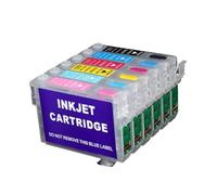 Compatibile for Epson T0791-T0796 Cartuccia d'inchiostro ricaricabile Set da 6 colori con chip ARC