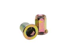 Compatibile for inserto rivetto filettato testa piatta piccolo svasato semi-esagono esagonale Rivnut Nutsert acciaio al carbonio(A,100pcs M3)