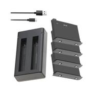 Compatibile For Insta360, For Una Batteria X2 1800mAh Universale 2 Batterie Caricabatterie Accessori For Action Camera(4BatteryWithCharger)