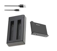Compatibile For Insta360, For Una Batteria X2 1800mAh Universale 2 Batterie Caricabatterie Accessori For Action Camera(1BatteryWithCharger)
