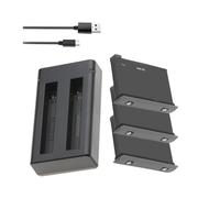 Compatibile For Insta360, For Una Batteria X2 1800mAh Universale 2 Batterie Caricabatterie Accessori For Action Camera(3BatteryWithCharger)