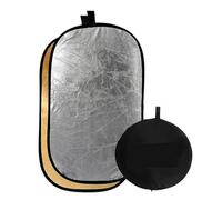Compatibile for la fotografia in studio - Riflettore ovale oro-argento 2 in 1 (6090/90120 cm) con borsa for il trasporto(90x120cm 35x47in)