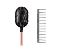 Compatibile for lo stesso modello di pettine con cuscino d'aria, massaggio, set denti larghi, airbag, cuoio capelluto. Arricciatura ad aria(Gold)