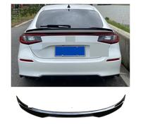 Compatibile for l'undicesima generazione Hatchback Civic MAX Style Sport Baule posteriore Spoiler for labbra Modello in fibra di carbonio lucido Accessori for lo styling(Bright black)