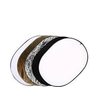 Compatibile for riprese fotografiche in studio - Riflettore diffusore pieghevole ovale 5 in 1 60x90 cm con borsa for il trasporto