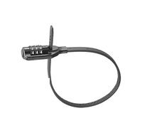 Compatibile for ULAC, lucchetto antifurto for bicicletta in lega di zinco a forma cravatta casco da ciclismo 3 cifre Passoword MTB Mini bici strada attrezzatura sicurezza(YL1 Lock Black)