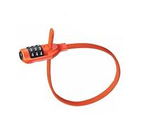 Compatibile for ULAC, lucchetto antifurto for bicicletta in lega di zinco a forma cravatta casco da ciclismo 3 cifre Passoword MTB Mini bici strada attrezzatura sicurezza(YL1 Lock Orange)