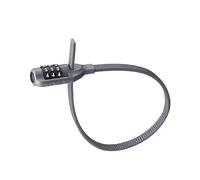 Compatibile for ULAC, lucchetto antifurto for bicicletta in lega di zinco a forma cravatta casco da ciclismo 3 cifre Passoword MTB Mini bici strada attrezzatura sicurezza(YL1 Lock Grey)