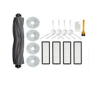 Compatibile for Xiaomi Mijia Omni B101CN All-in-One / L10S Ultra/Dreame S10/S10 Pro Parte Spazzola laterale principale Filtro Hepa Mop Panno Kit sacchetto for la polvere (Color : 15PCS)
