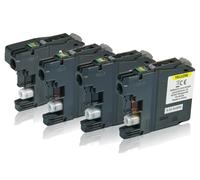 Compatibile Inchiostro per brother LC-127XL Valbpxxl Contiene 4x Mfc-J