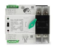 Compatibile l'interruttore trasferimento ATS guida DIN DIY GO 2P/4P 125A | Interruttore automatico a doppia alimentazione da 110 V/220 V dedicato ai sistemi solari fotovoltaici e inverter(2P 110V)