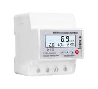 Compatibile monofase Smart Energy Meter AC 220 V 110 V 100 A ABS Materiale resistente alla fiamma Display LCD per Casa Scuola Mercato Laboratorio Industriale Photovol