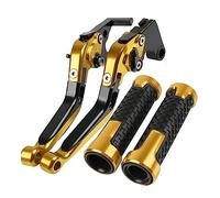 Compatibile Moto Regolabile Freno Leve Di Frizione Manubrio Maniglia Grips Per Z900RS 2018-2024 Z900 RS 2019 2020 2021 2022 2023(Oro)