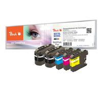Peach B221/223/225/227/229 Printer Cartridges XL (2xBK, C, M, Y) Replaces Brothe
