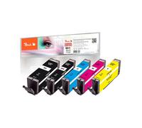 Compatibile PEACH 320674 Nero, Ciano, Magenta, Nero per foto, Giallo