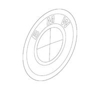 Compatibile per BMW E89 Roadster, cofano del bagagliaio, stemma BMW, logo, segno 7200474 51147200474