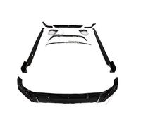 Compatibile per BMW X7 G07 LCI Sport 2023 + Paraurti anteriore Labbro Mento Minigonne laterali Diffusore posteriore Splitter Spoiler posteriore per il tetto Car Styling(Gloss Black)