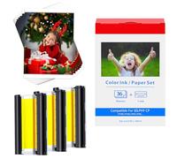 Compatibile per Canon Selphy CP1500 CP1300 - Carta fotografica KP-36in, 10 x 15 cm, carta fotografica per Selphy CP910 CP780 CP760 CP1000 CP1200 Printer, 36 stampanti fotografiche Paper 3 ink