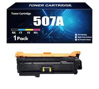 Compatibile per cartuccia di toner HP CE400A CE401A CE402A CE403A 507A con chip per stampanti HP M551 M551N M551DN M551XH M575dn M575f ,Y-1 piece