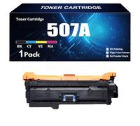 Compatibile per cartuccia di toner HP CE400A CE401A CE402A CE403A 507A con chip per stampanti HP M551 M551N M551DN M551XH M575dn M575f ,C-1 piece